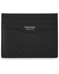 Ferragamo - Leather Credit Card Case - Lyst