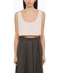 Miu Miu - Opal Cotton Tank Top - Lyst