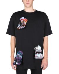 Raf Simons - Graphic Print Crew Neck T-Shirt - Lyst