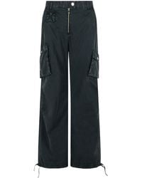 Ganni - 'Cargo' Washed Cotton Twill Pants - Lyst