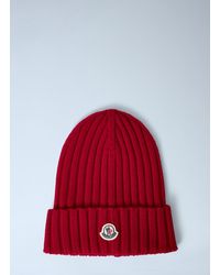Moncler - Logo Motif Beanie Hat - Lyst