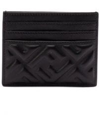Fendi - Baguette Leather Card Case - Lyst