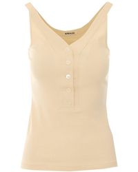 AURALEE - Organic Cotton Fine Rib Tank - Lyst