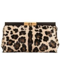 Dolce & Gabbana - Marlene Leopard Print Goatskin Shoulder Bag - Lyst