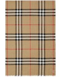 Burberry - "Check" Scarf - Lyst
