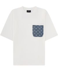DSquared² - Jacquard Pocket Loose T-Shirt - Lyst
