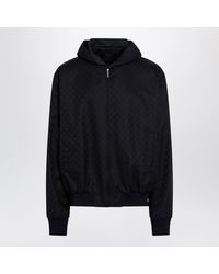 Gucci - Ultramarine Gg Cotton Canvas Zip Hooded Jacket - Lyst