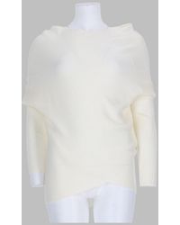 P.A.R.O.S.H. - P. A.R. O.S. H. Draped Asymmetric Knit Sweater - Lyst