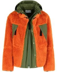 Sacai - 'Sherling' Wool Blend Jacket - Lyst