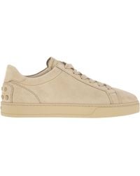 Tod's - Suede Leather Trainers - Lyst
