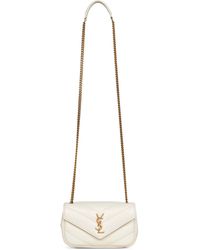 Saint Laurent - Crema Soft Loulou Mini Crossbody Bag - Lyst