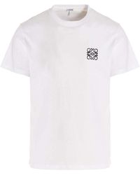 Loewe - Anagram Logo T-Shirt, Short Sleeves, 100% Cotton - Lyst