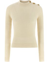 Balmain - Ribbed Sweater - Lyst