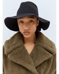 Max Mara - Felt Wool Wide Brim Hat - Lyst