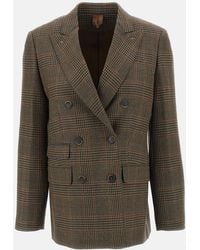 Max Mara - Double-Breasted Mouliné Wool Batavia Blazer - Lyst