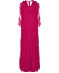 Gucci - Silk Midi Dress - Lyst