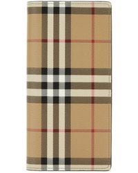 Burberry - Printed Canvas Wallet - Lyst
