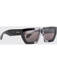 Alaïa - Cat-Eye Sunglasses With Bicolor Acetate Rectangular Frame - Lyst