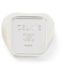 Celine - Square Signet Ring - Lyst