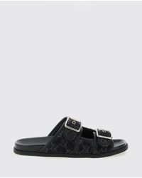 Gucci - Gg Monogram Cotton Denim Sandals - Lyst