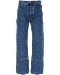 Palm Angels - Monogram Denim Jeans - Lyst