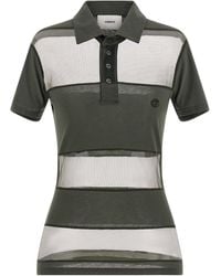 Coperni - Sheer Striped Polo Shirt - Lyst