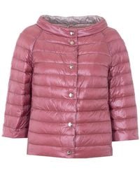 Herno - Ultralight Reversible Down Cape - Lyst
