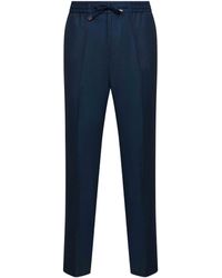 Etro - Wool And Linen Jogger Trousers - Lyst