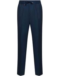 Etro - Wool And Linen Jogger Trousers - Lyst
