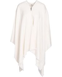 Fendi - Ff Ivory Wool And Silk Poncho - Lyst