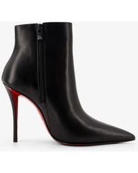 Christian Louboutin - Miss Z Booty Leather Ankle Boots - Lyst