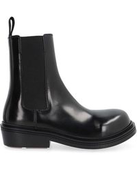 Bottega Veneta - Brushed Leather Chelsea Boots - Lyst