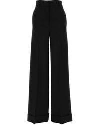 Moschino - Crepe Wide-Leg Pant - Lyst