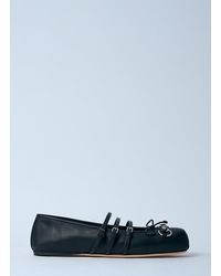 Gucci - Horsebit Leather Flat - Lyst