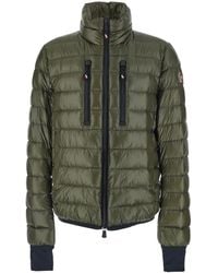 Moncler - 'Hers' Down Jacket With High Neck And Logo Patc - Lyst