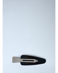 Balenciaga - Set Of Two Logo Engraved Hair Clips - Lyst