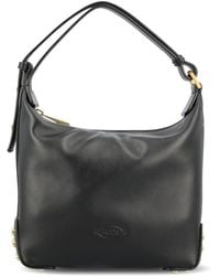 Tod's - Metal Dots Mini Leather Shoulder Bag - Lyst