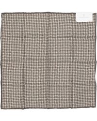 Brunello Cucinelli - Silk Pocket Clutch Scarves Brown - Lyst