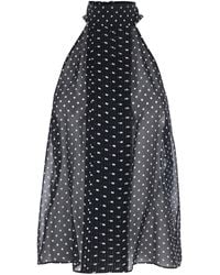 Tom Ford - Sleeveless Top With Halterneck And All-Over Polka Dot Motif - Lyst