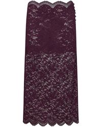 Rabanne - Layered Stretch Lace Midi Skirt - Lyst