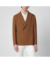 Tagliatore - Caramel Doublebreasted Wool Jacket - Lyst