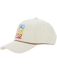 DSquared² - Baseball Cap With Logo Lettering On The Front And Buckle Closure On The Rear - Lyst