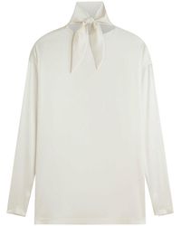Phoebe Philo - Silk Knot Neck Top - Lyst