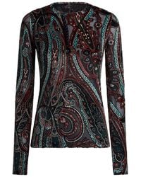 Etro - Jacquard Chenille Sweater With Paisley Pattern - Lyst
