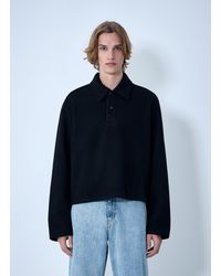 Rier - Wool Blend Polo Sweater - Lyst