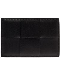 Bottega Veneta - 'Casette' Card-Holder With Embossed Logo And Intreccio Motif - Lyst