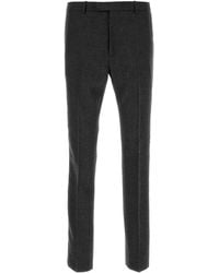 Gucci - Melange Graphite Wool Pant - Lyst
