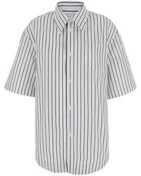 Ami Paris - Shirt Striped Cotton - Lyst