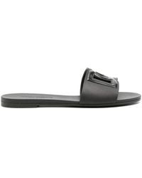 Dolce & Gabbana - Leather Slides - Lyst
