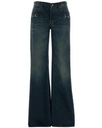 Gucci - Low Rise Bootcut Denim Pants - Lyst